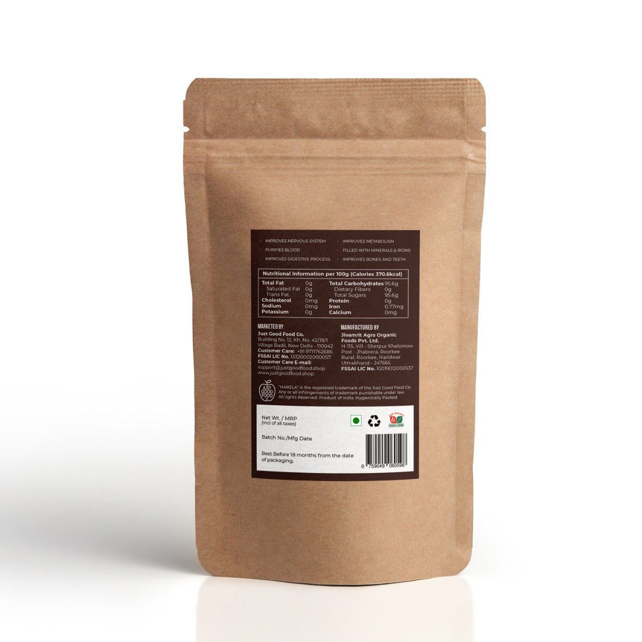 Certified Organic Jaggery Powder